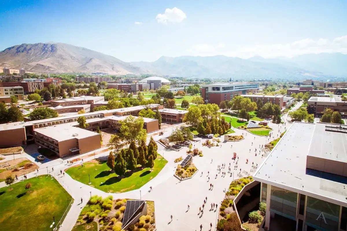 University campus landscape